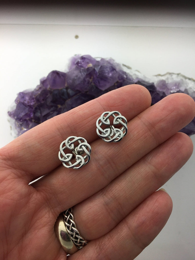 Celtic FATHER & Daughter knot POST Earring (s318) - Shop Palmers