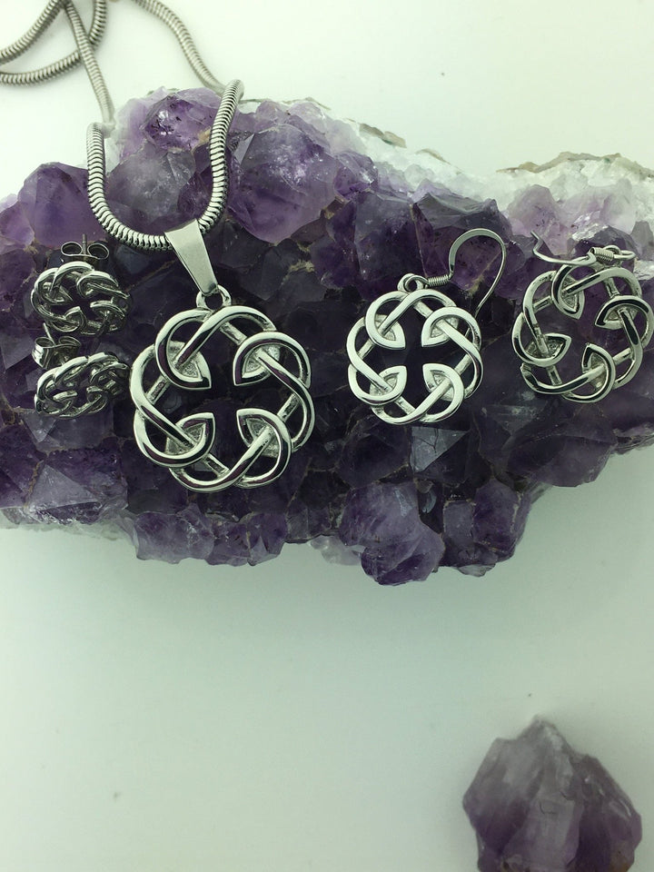 Celtic FATHER & Daughter knot POST Earring (s318) - Shop Palmers