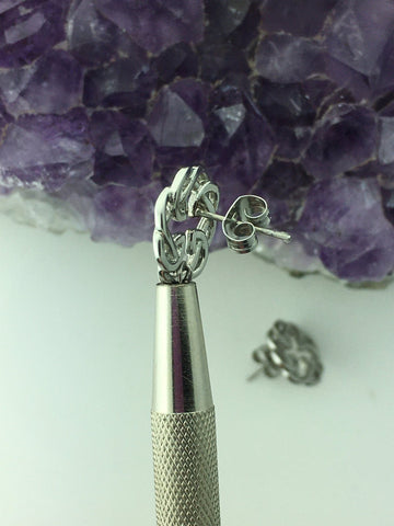Celtic FATHER & Daughter knot POST Earring (s318) - Shop Palmers