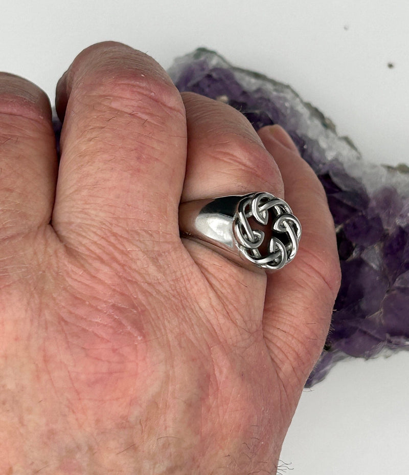 Celtic FATHER & Daughter knot Ring (S367) Irish, Scottish, welsh - Shop Palmers