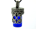 Celtic Heart Love Knot Essential Oil Bottle Necklace Keepsake Bottle, pew4 - Shop Palmers