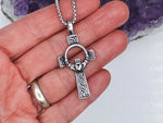 Celtic High Cross/claddagh Necklace, s73B - Shop Palmers