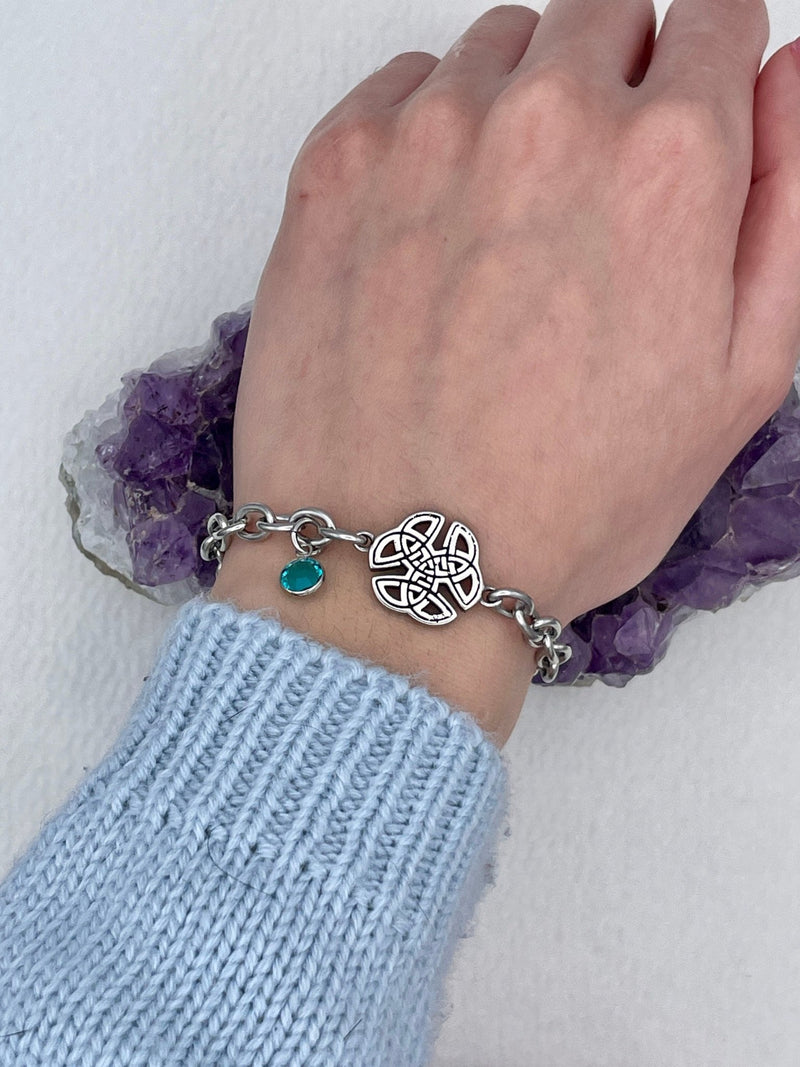 CELTIC knot PERSONALIZED Charm bracelet, Wings of an Angel (HM137) - Shop Palmers