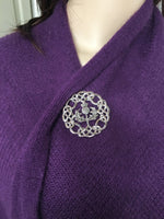 Celtic-knot Scottish Thistle Brooch/Pendant (JPEW6074) - Shop Palmers