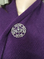 Celtic-knot Scottish Thistle Brooch/Pendant (JPEW6074) - Shop Palmers