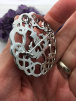 Celtic-knot Scottish Thistle Brooch/Pendant (JPEW6074) - Shop Palmers