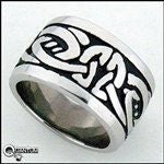 Celtic Knot Wide Band Ring, s8 - Shop Palmers