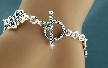 Celtic Love Knot Toggle Bracelet, JPEW5587 - Shop Palmers