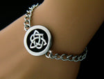 Celtic Sister's Knot Adjustable Personalized Link Charm Bracelet, s114 - Shop Palmers