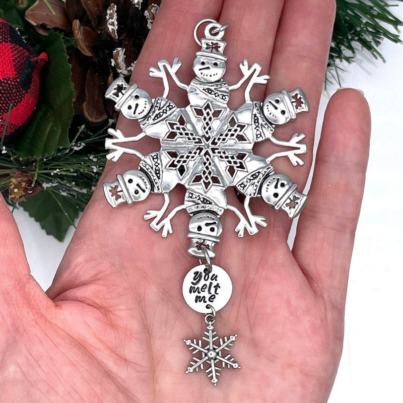 Celtic Snowman YOU MELT ME SnowWonders® Snowflake Ornament, (CSF5) - Shop Palmers