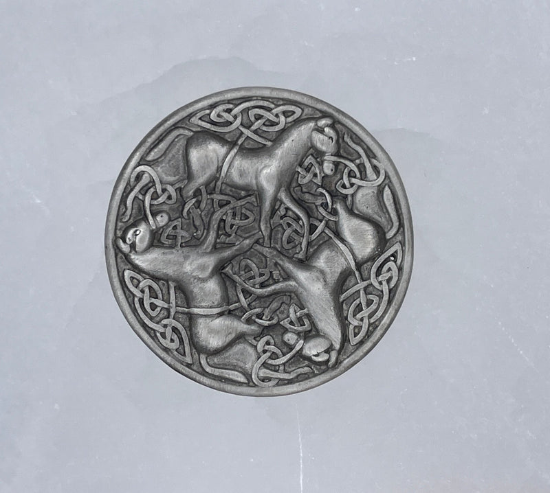 Celtic Three Horse pin/Brooch (#PEW69) - Shop Palmers
