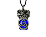Celtic Trinity Knot Essential Oil Bottle Necklace Keepsake Bottle, PEW5922 - Shop Palmers