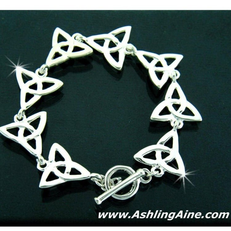 Celtic Trinity Knot Toggle Bracelet (JPEW5853) - Shop Palmers
