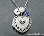 Celtic Triple Heart Trinity Locket s154 - Shop Palmers