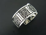 Celtic Triskele Wide Cuff Bracelet, JPEW7013 - Shop Palmers
