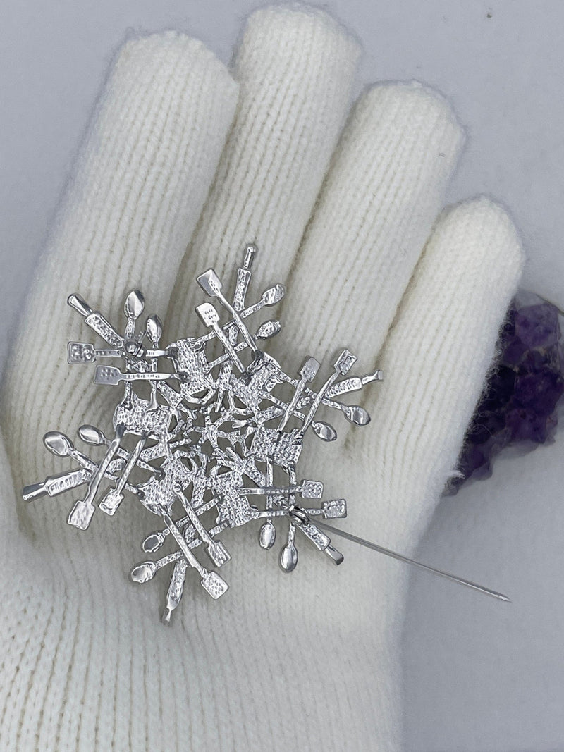 Chef SnowWonders® Snowflake Brooch, SWP8, Cooking , Chef jewelry, Chef Gift - Shop Palmers