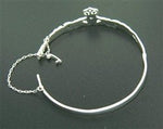 Claddagh Bangle Bracelet, JPEW5571 - Shop Palmers