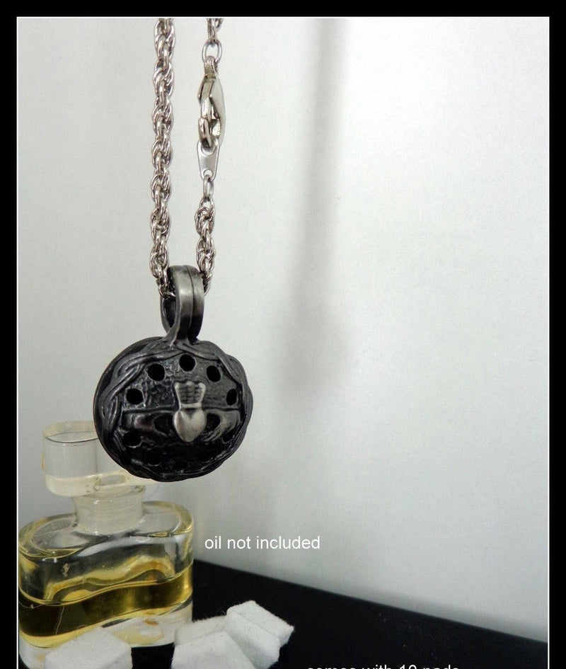 Claddagh Diffuser Necklace, PEW106 - Shop Palmers