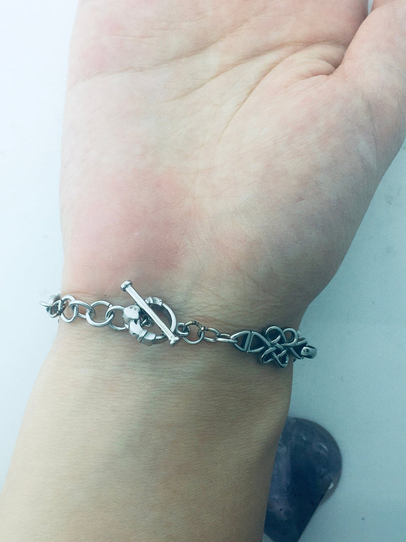 Claddagh Infinity Love Knot Bracelet, S104 - Shop Palmers