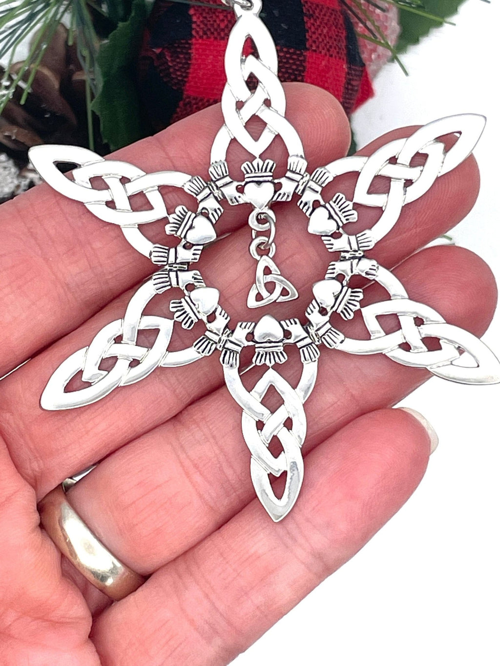 Claddagh Trinity Snowflake SnowWonders® Ornament, SW1 - Shop Palmers