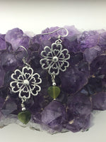 Connemara Love Grows Heart and Flower Earrings, (HM108) - Shop Palmers