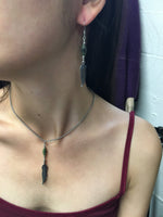 Connemara Marble feather Necklace. (HM200) - Shop Palmers