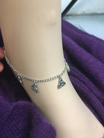 Connemara Marble Heart Trinity ANKLET Irish Ireland (HM23ANKLE) - Shop Palmers