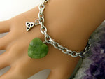 Connemara Marble Heart Trinity Bracelet (HM2) - Shop Palmers