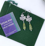 Connemara Shamrock Necklace & Earrings(Hm170/171) Handmade Ireland Stone pendant - Shop Palmers