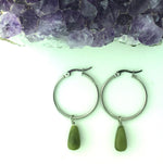 Connemara Teardrop Hoop Earrings Ireland (HM78) - Shop Palmers