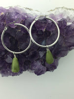 Connemara Teardrop Hoop Earrings Ireland (HM78) - Shop Palmers