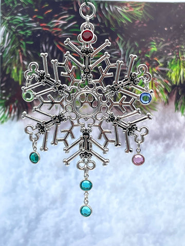 Dog Bone/Paw SnowWonder® (6064) Snowflake Themed Ornament, Dog lovers - Shop Palmers