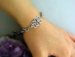 Double Trinity & Heart Sisters/Family Knot Charm Bracelet OR ANKLET You Pick (HM7) - Shop Palmers