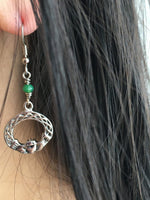 Emerald Claddagh Earrings (HM6) - Shop Palmers
