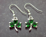 Emerald CZ Shamrock Earrings, JPEW7004 - Shop Palmers