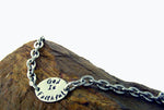 Encourage Me! Hand forged Charm Trinity Knot Bracelets and Anklets Custom (HMwordBRA) - Shop Palmers