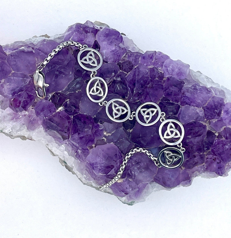 Eternity Trinity Bracelet (S373Celtic Bracelets) - Shop Palmers