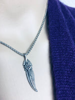 Faithfulness Celtic Cross feather Necklace (HM123) - Shop Palmers