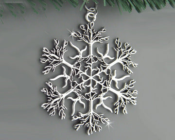 Family Tree SnowWonders® Snowflake Christmas ornament (JPEW6053) - Shop Palmers