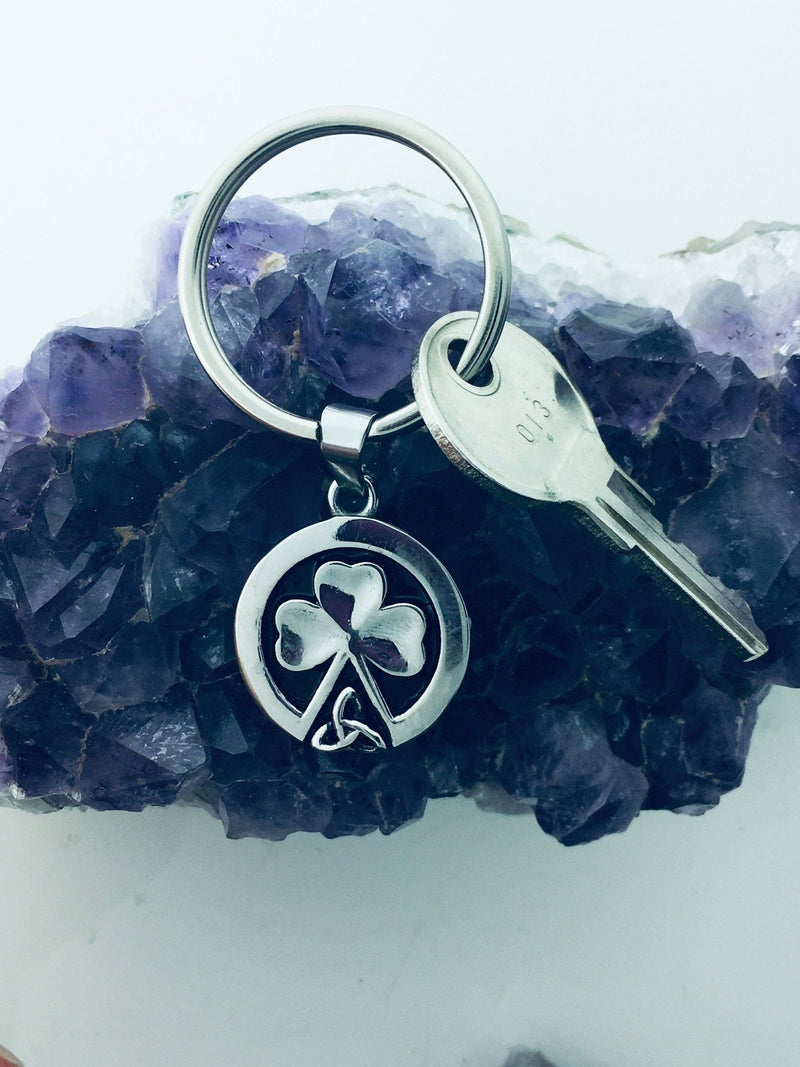 Field Of Faith Shamrock/Trinity KEY ring (KEYS310) - Shop Palmers