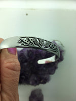 Field Of Thistle Scottish Thistle Cuff bracelet (S279) - Shop Palmers