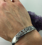 Field Of Thistle Scottish Thistle Cuff bracelet (S279) - Shop Palmers