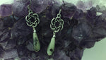 Flowering JADE Irish Love Knot Teardrop Earrings, (HM106Ear) - Shop Palmers