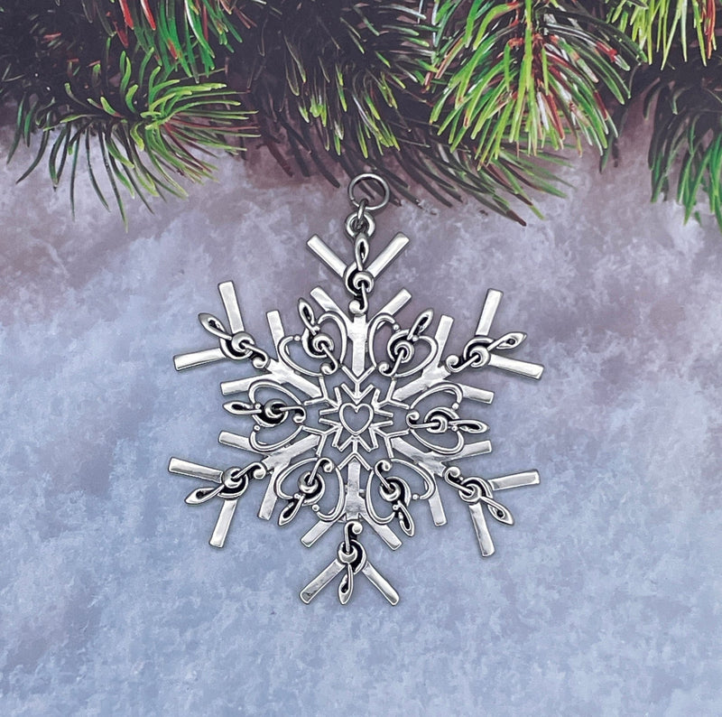 For the Love of Music Snowflake SnowWonders® Ornament (6070) - Shop Palmers