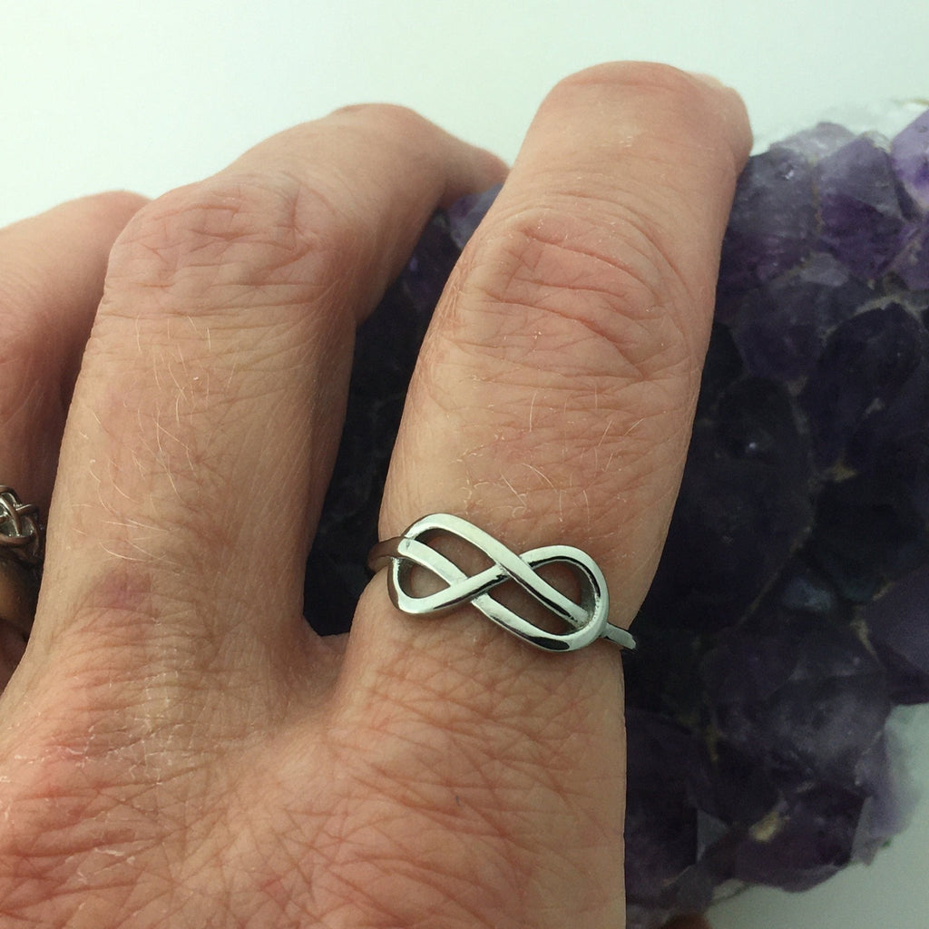 Forever & Always Infinity Knot/Ribbon of life Ring (S295) - Shop Palmers