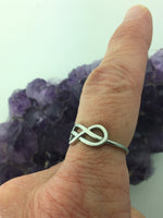 Forever & Always Infinity Knot/Ribbon of life Ring (S295) - Shop Palmers