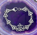 Forever Sisters Heart & Trinity Sisters/Family Knot Bracelet (HM167)