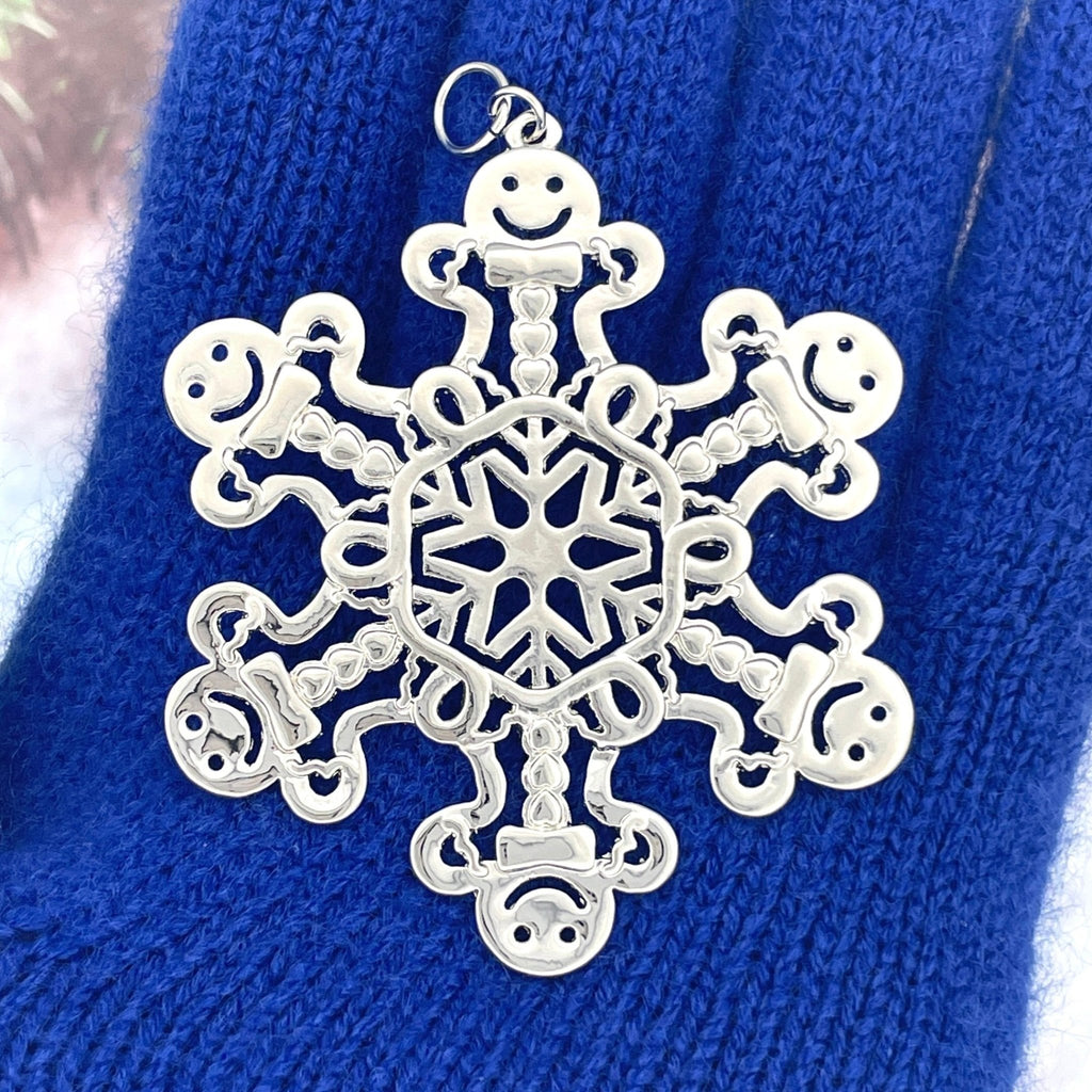 Gingerbread Man SnowWonders® Snowflake Ornament/Pendant (#SW6046) - Shop Palmers