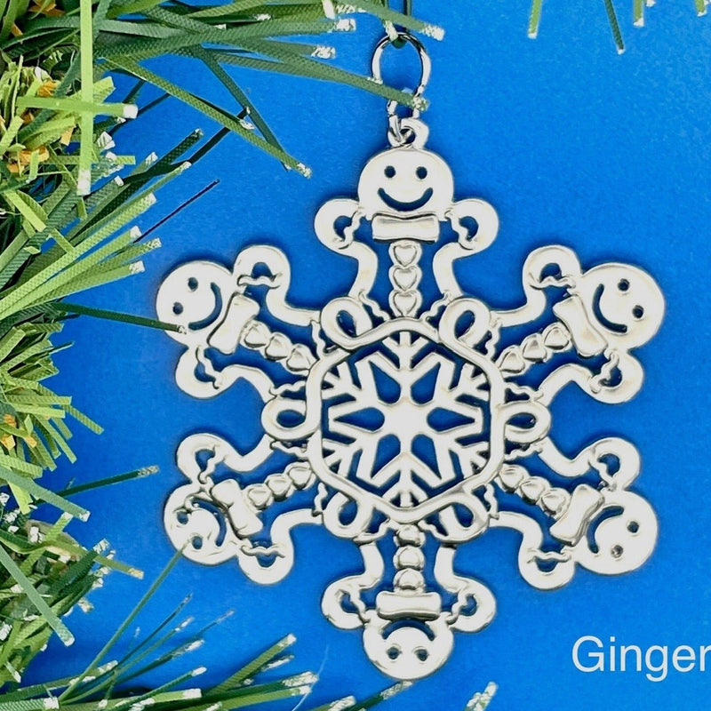 Gingerbread Man SnowWonders® Snowflake Ornament/Pendant (#SW6046)