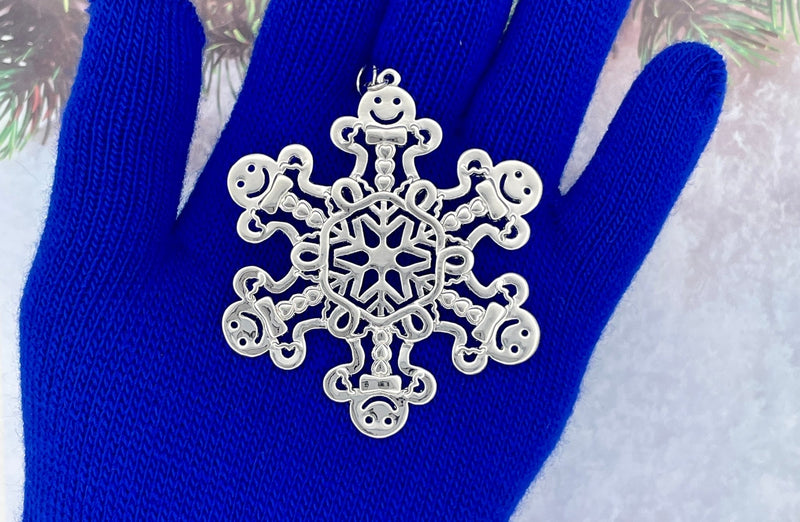 Gingerbread Man SnowWonders® Snowflake Ornament/Pendant (#SW6046) - Shop Palmers